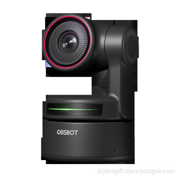 OBSBOT Tiny 4K AI-Powered PTZ Webcam AI-Tracking Auto-Framing Gesture Control HDR Dual Omni-Directional Mic Recording Streaming